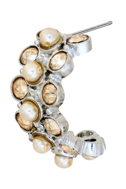 Sweet Magnolia Swarovski Embellished Earrings 