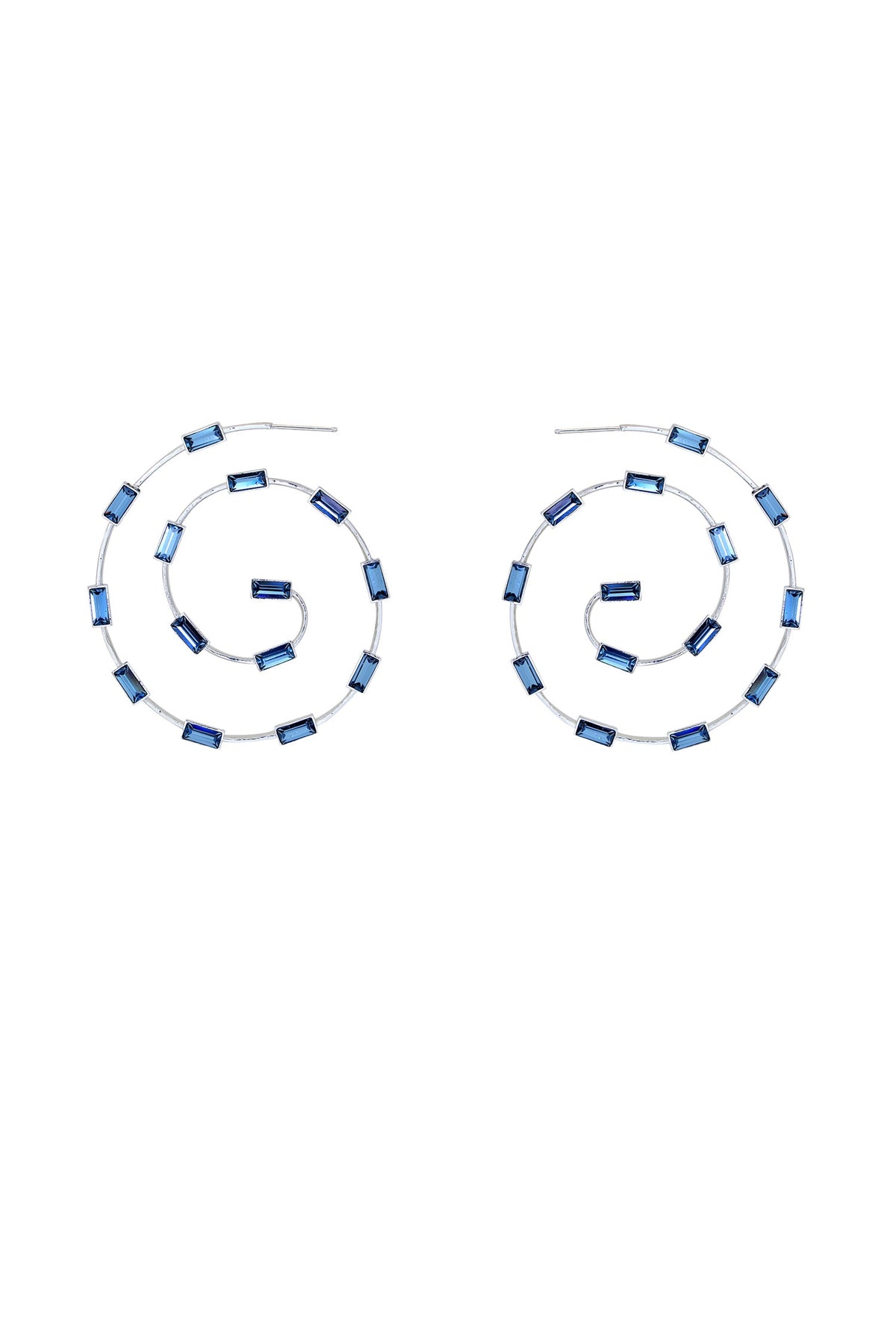 Classic Marigold Crystal Embellished Hoops 