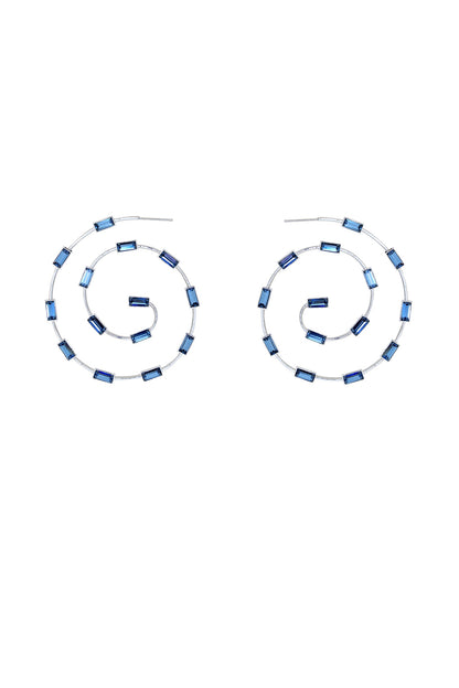 Classic Marigold Crystal Embellished Hoops 
