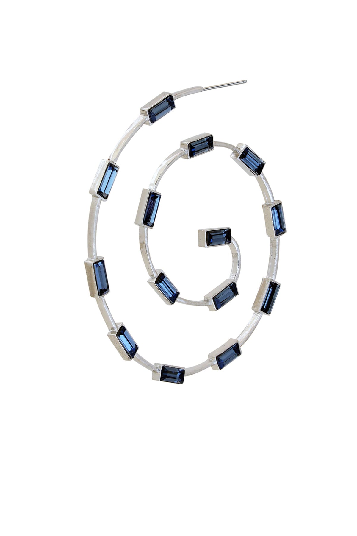 Classic Marigold Crystal Embellished Hoops 