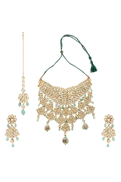 Kundan Choker Necklace Set 