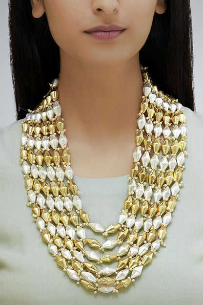 Layered Bead Necklace 