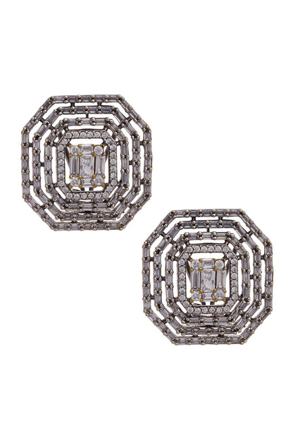Geometric Crystal Studs 