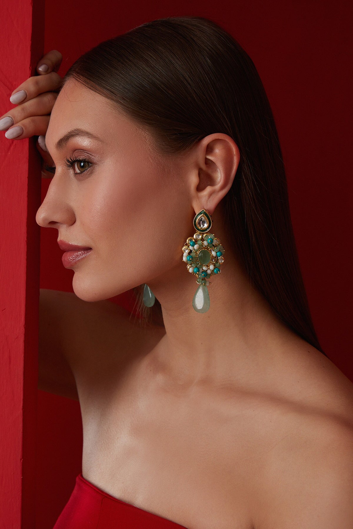 Kundan Embellished Danglers & Drops 