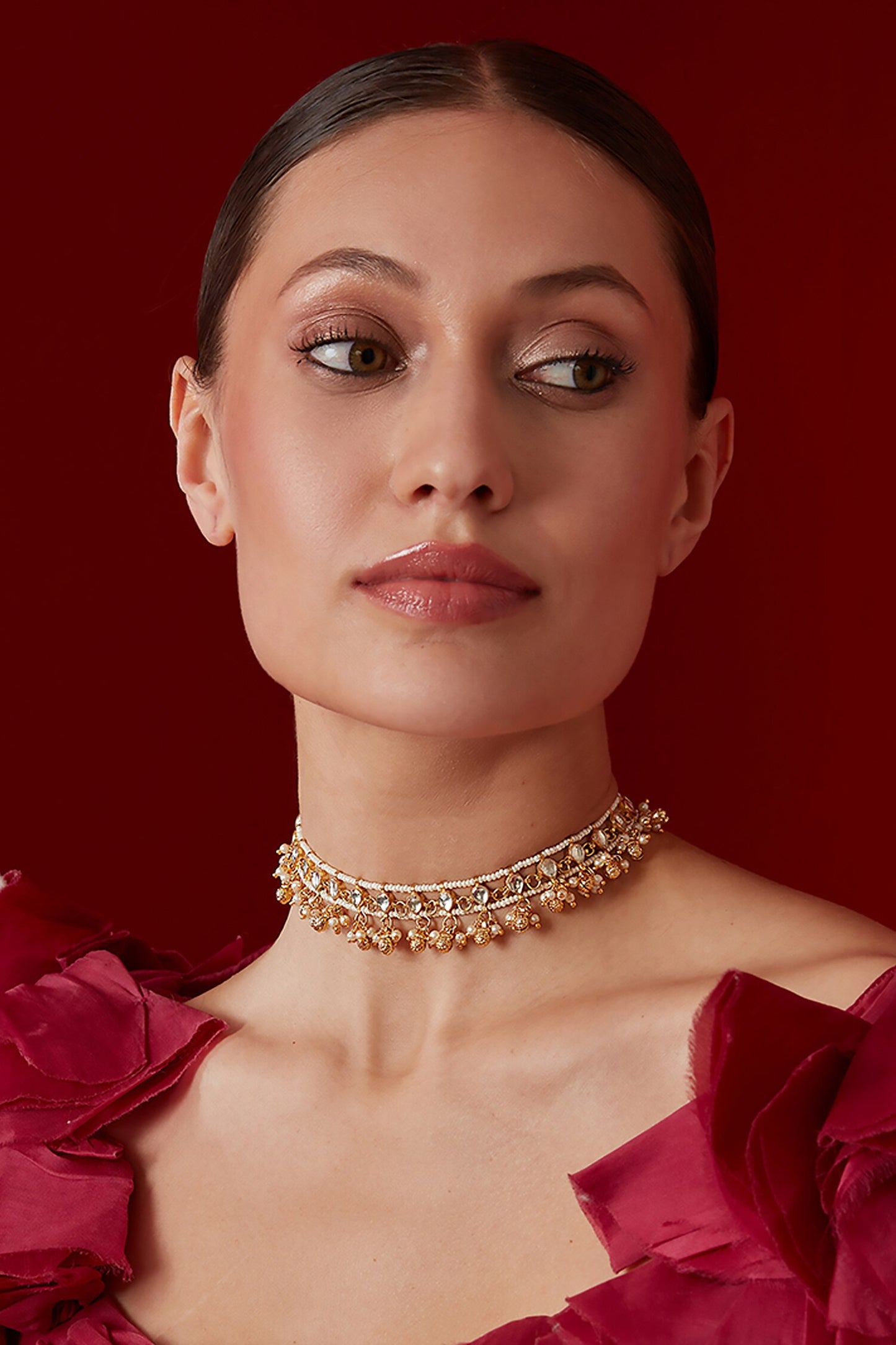 Kundan Embellished Choker Necklace 