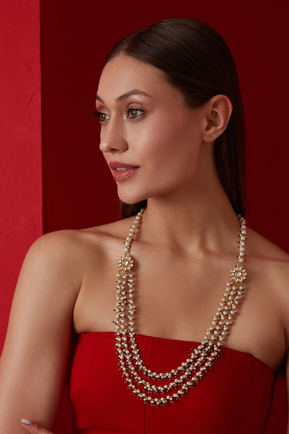 Kundan & Pearl Long Necklace 