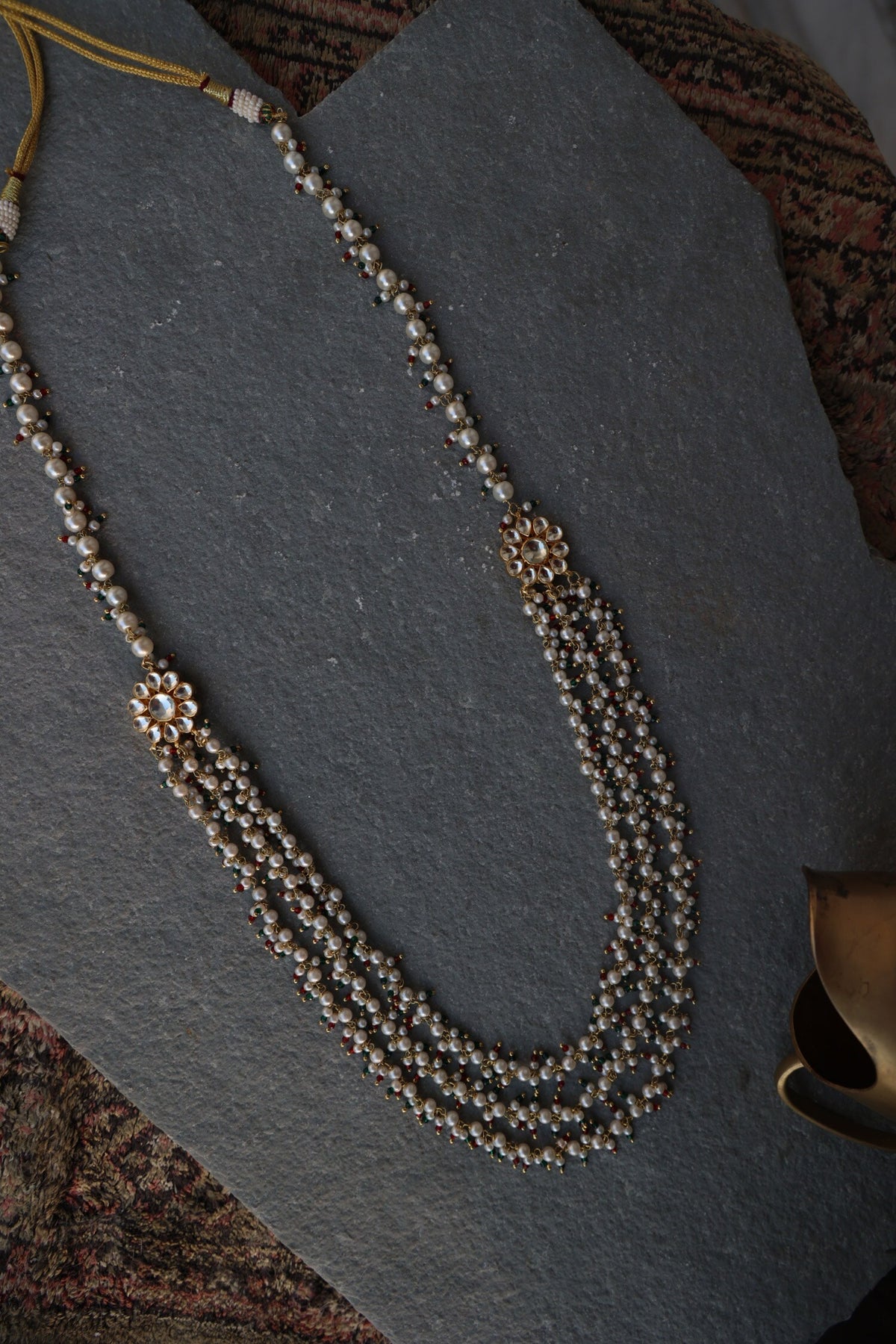 Kundan & Pearl Long Necklace 