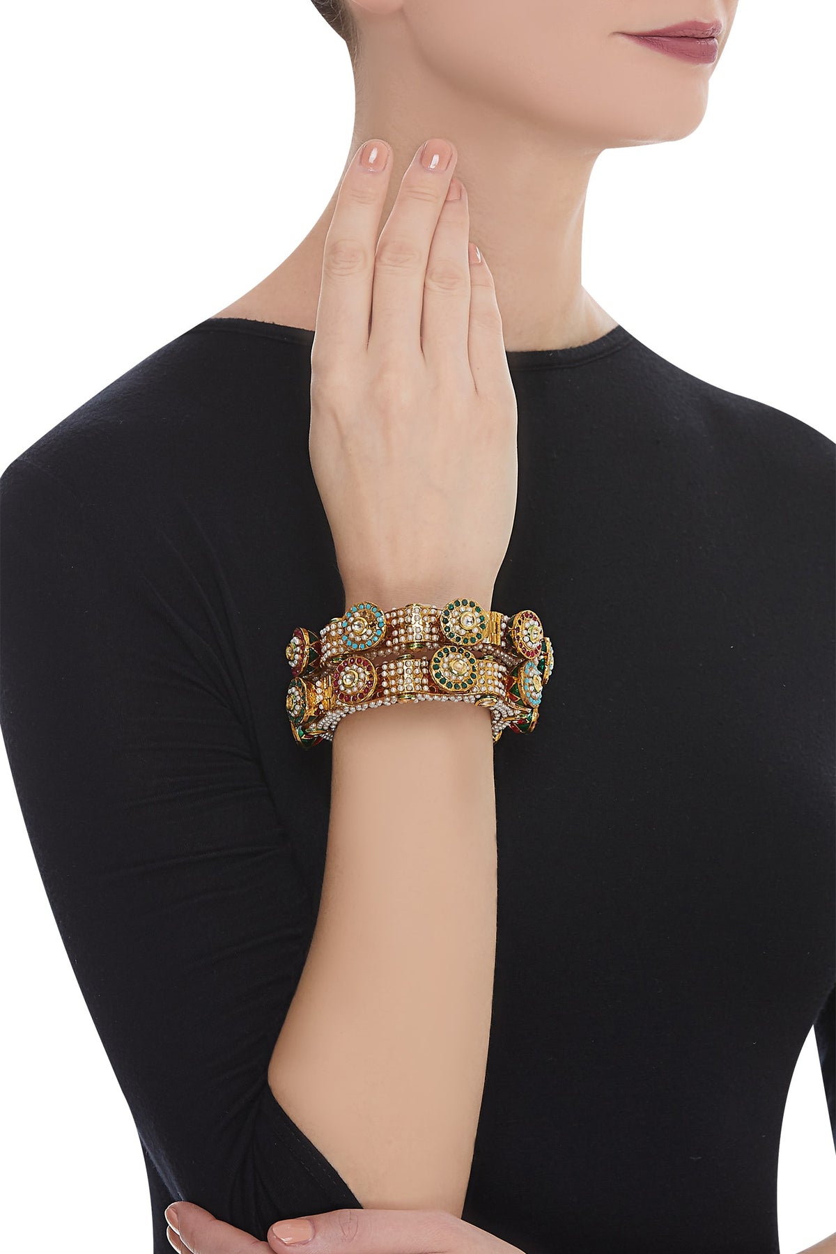 Handcrafted Meenakari Bangle set 
