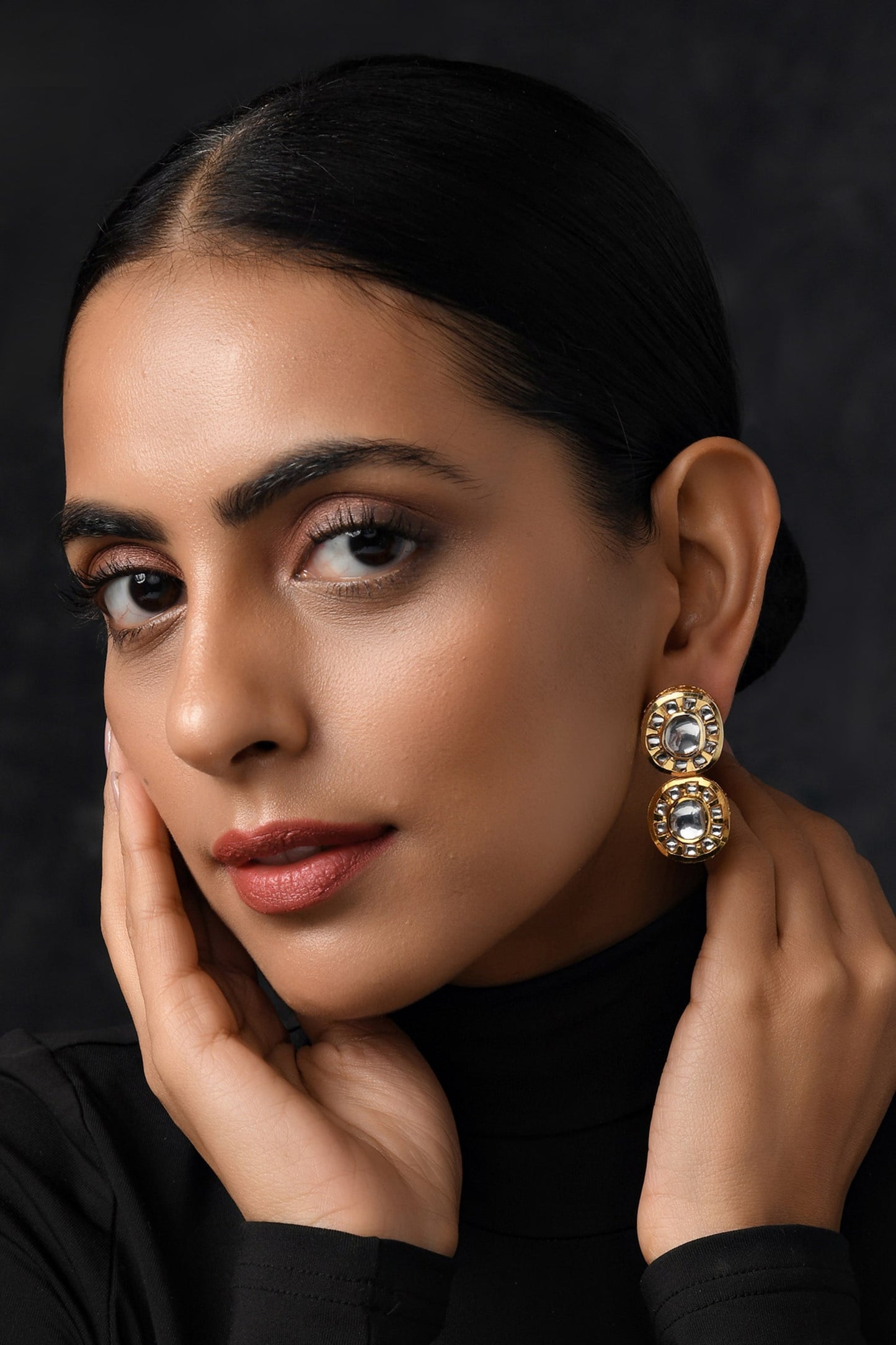 Handcrafted Tiered Drop Earrings 