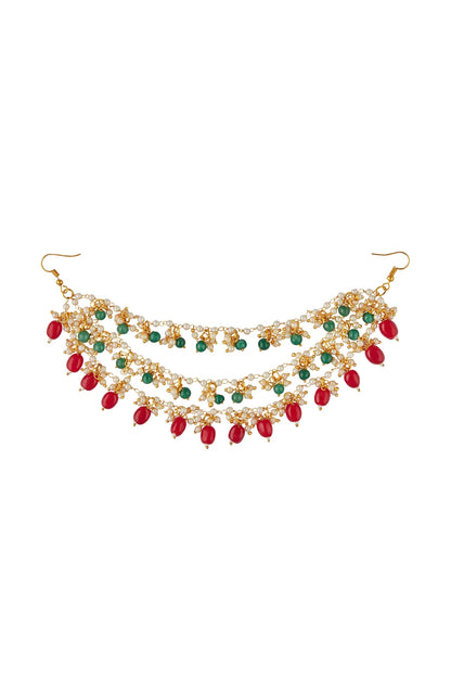 Multi Layered Beaded Ear Chains 