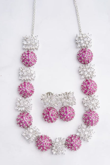 Mannat Stone Embellished Necklace Set 