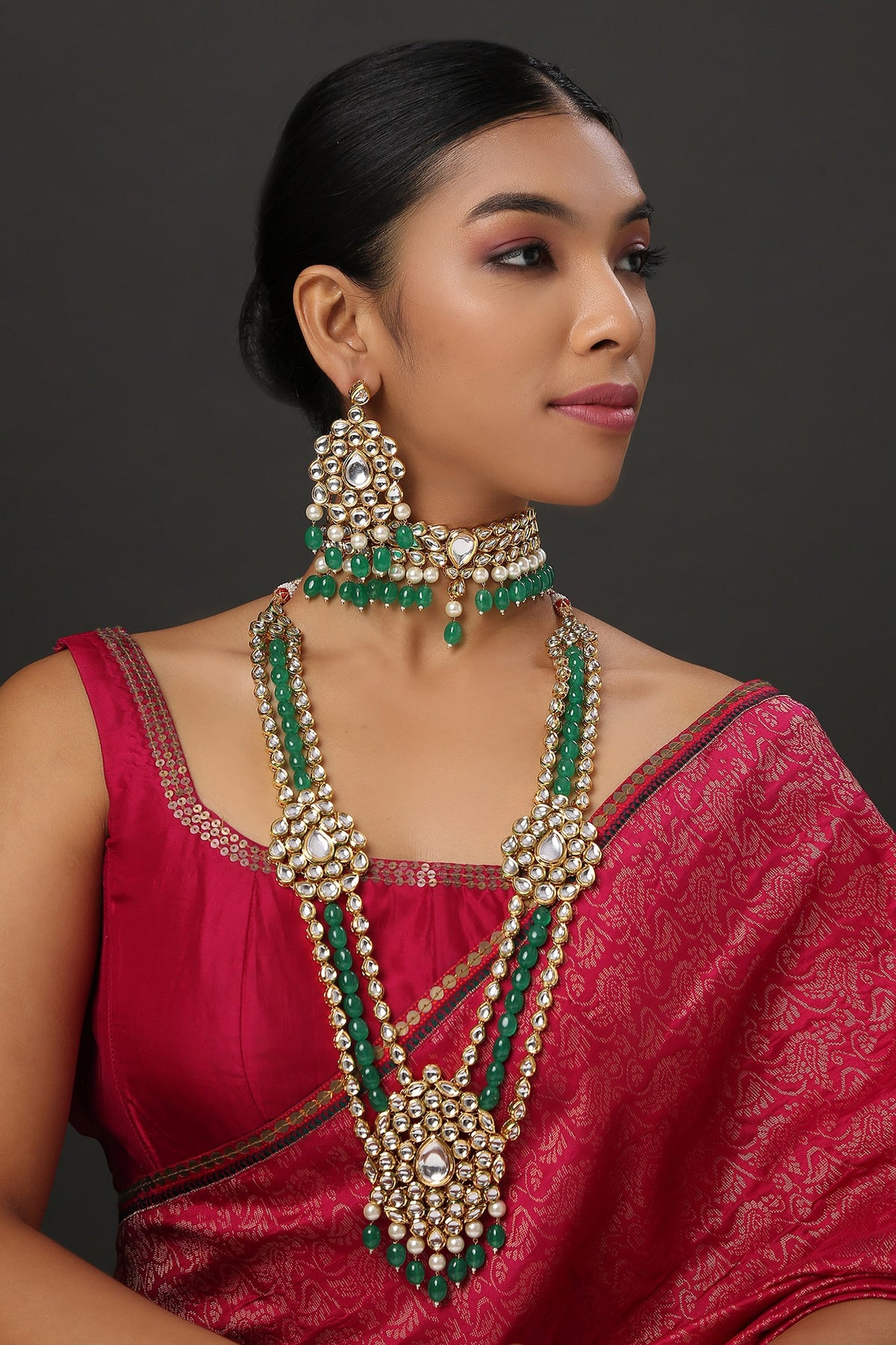 Kundan Choker & Necklace Set 