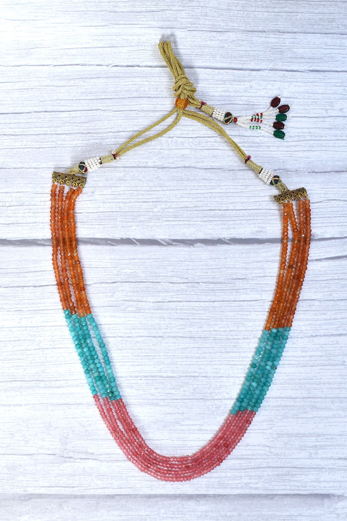 Bead Embellished Layered Necklace 