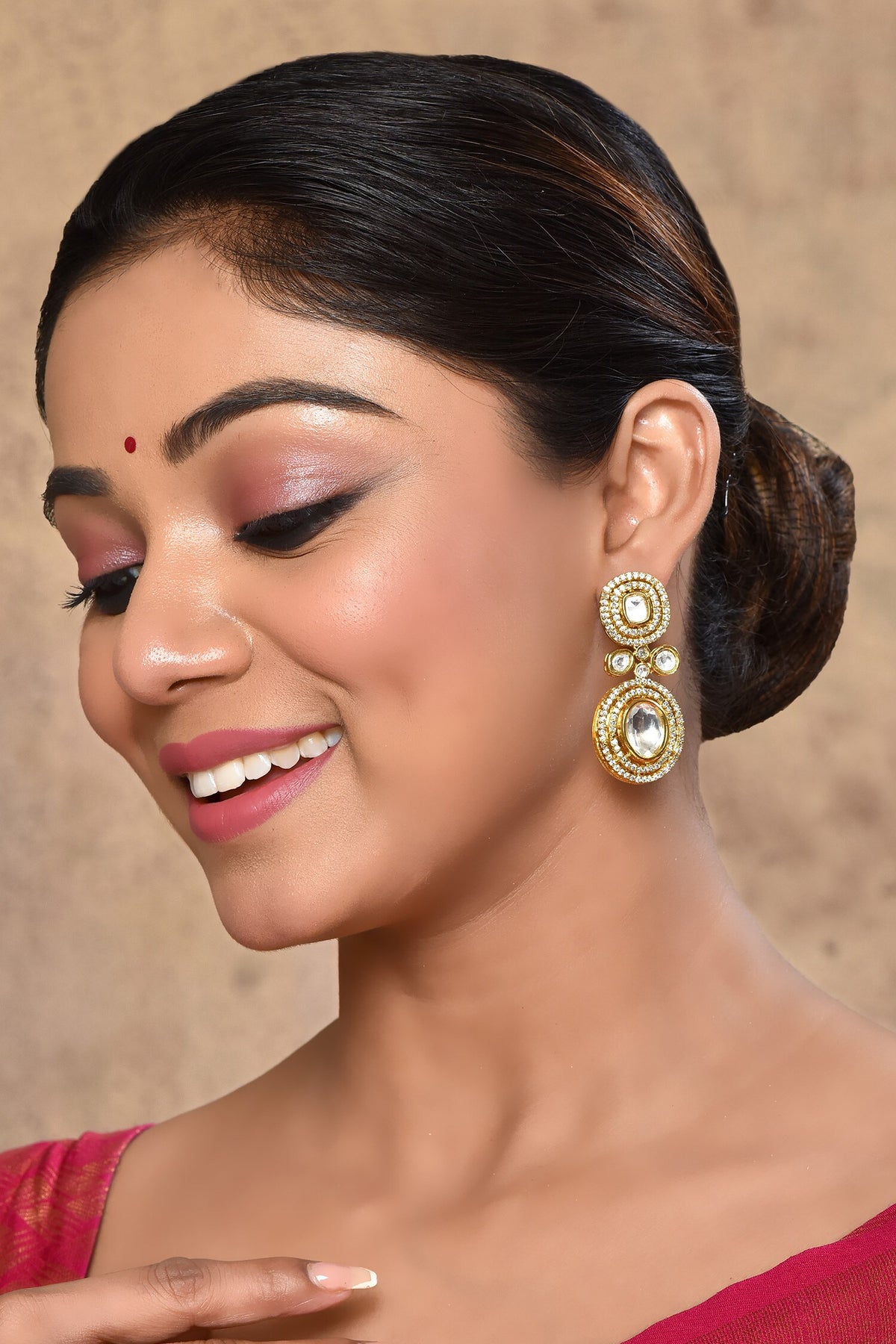 Zirconia Embellished Danglers 
