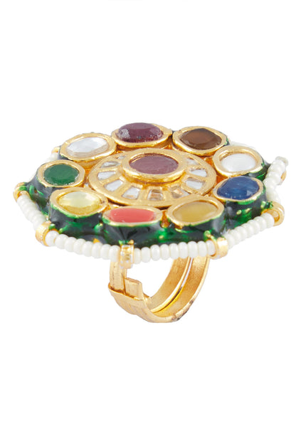 Navrattan Statement Ring 