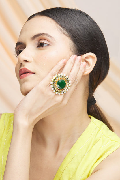 Kundan Studded Ring 