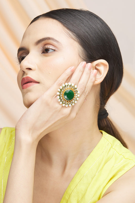 Kundan Studded Ring 