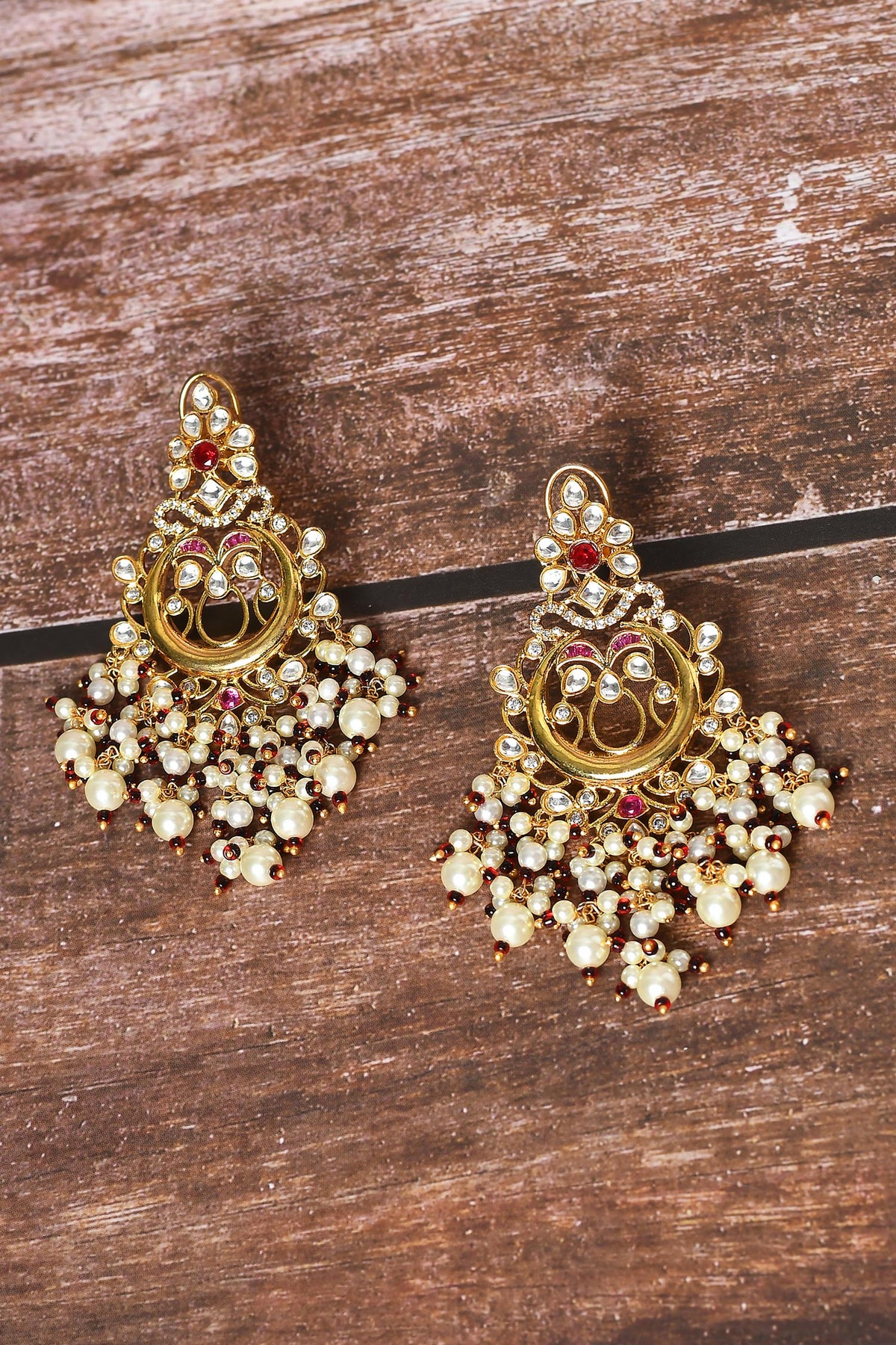 Pearl Drop Dangler Earrings 