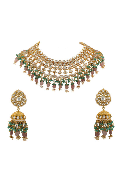 Bead Drop Choker Set 
