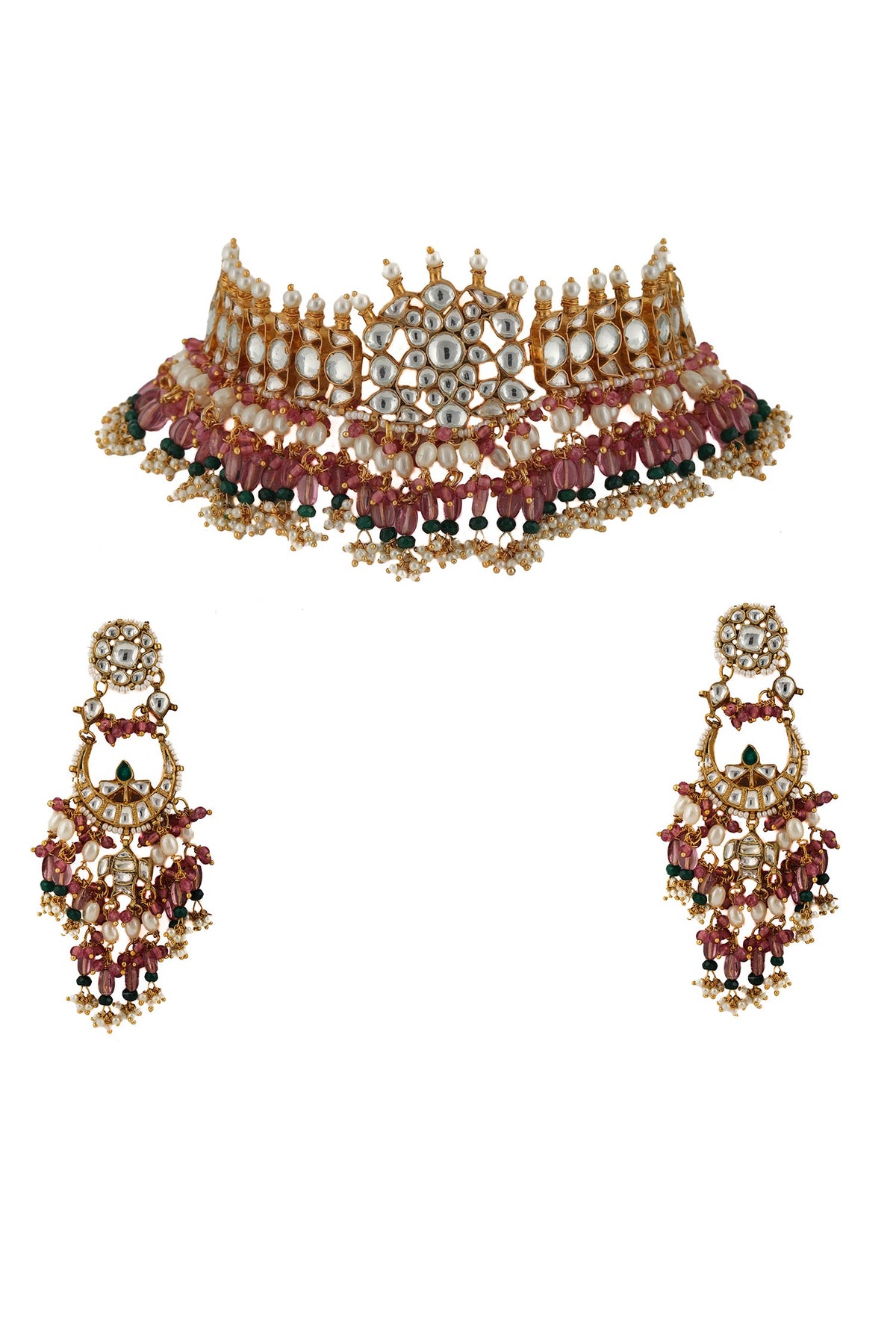 Bead Drop Choker Set 