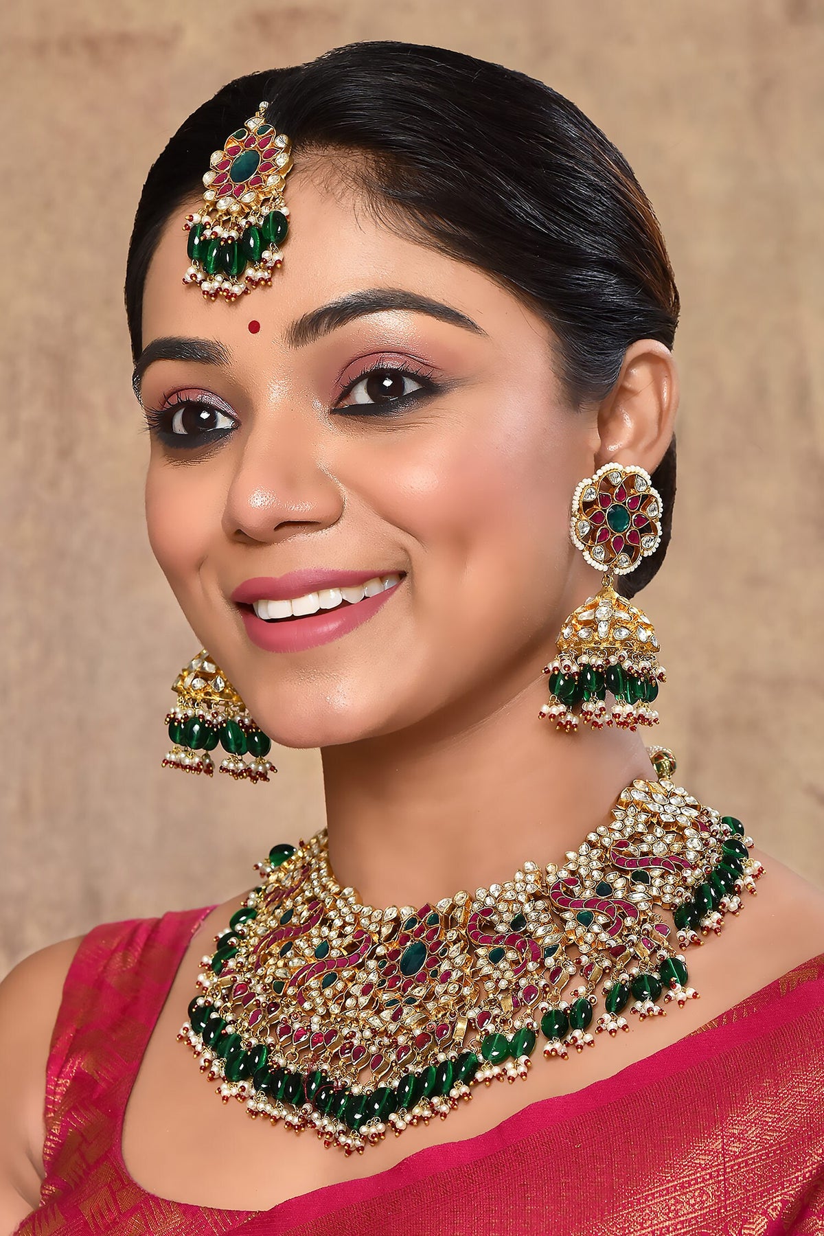 Stone Studded Necklace Set 