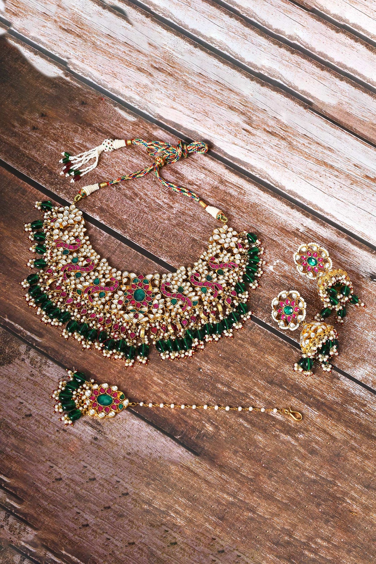 Stone Studded Necklace Set 