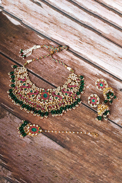 Stone Studded Necklace Set 