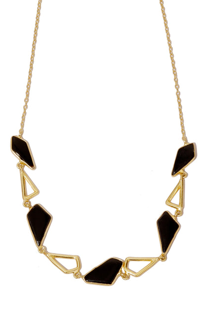Sequential Handmade Stone Necklace 