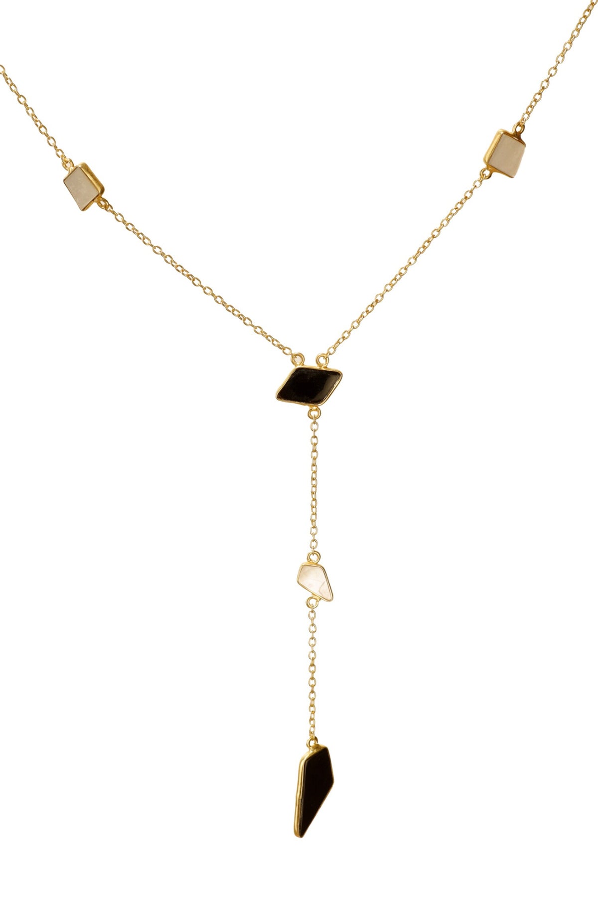 Dainty Handmade Stone Pendant Necklace 