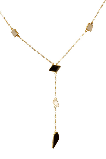 Dainty Handmade Stone Pendant Necklace 