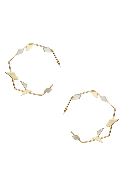 Lucid Handmade Stone Hoops 