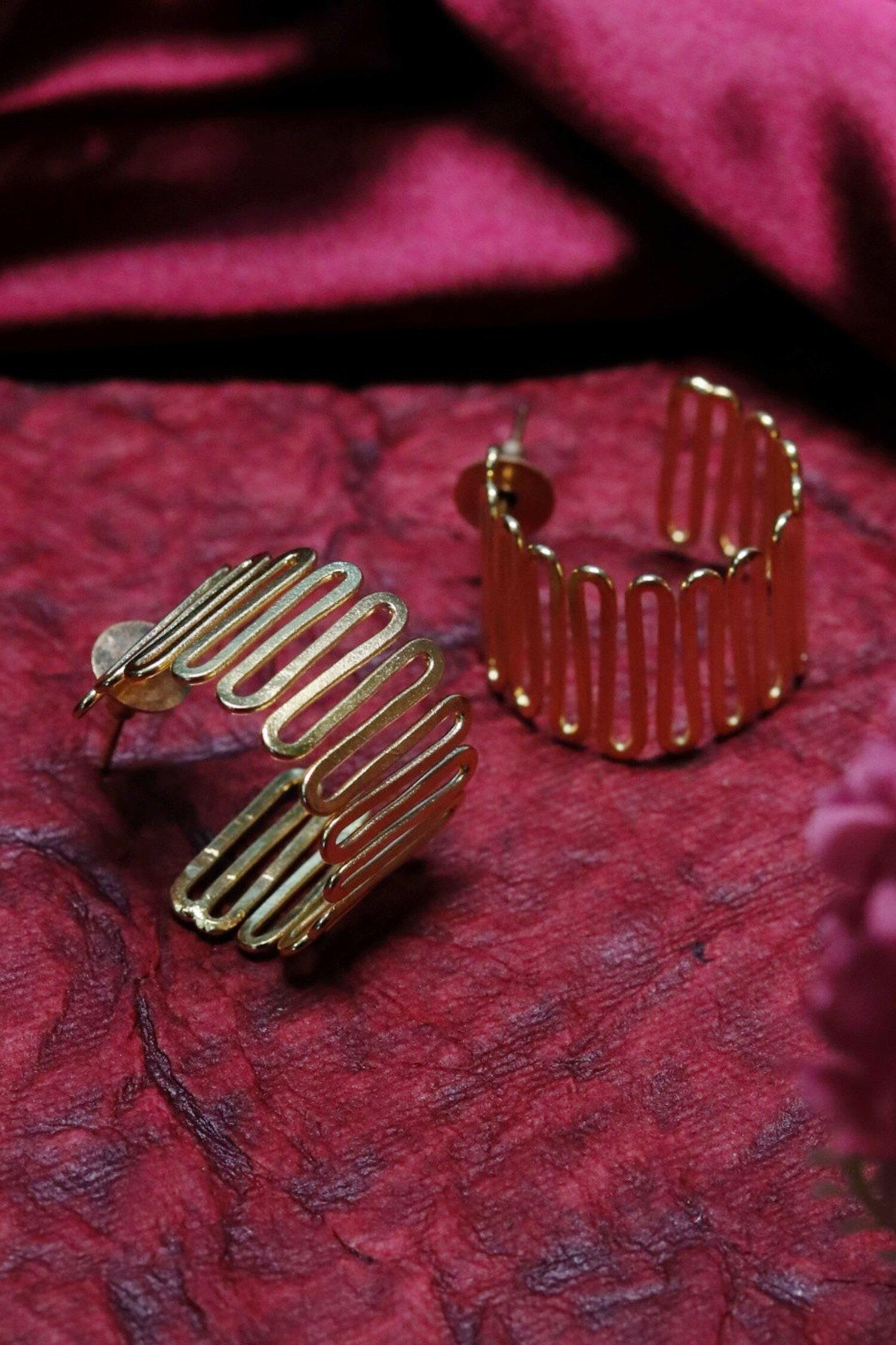 Zig Zag Pattern Hoops 