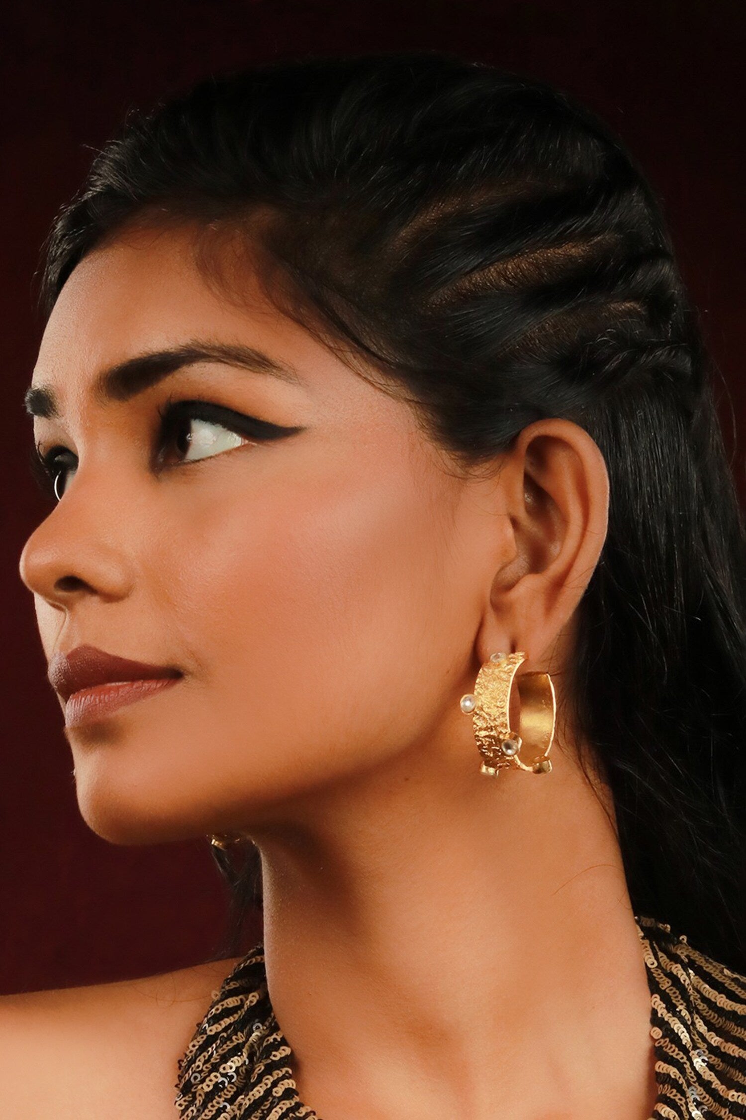 Textured Pattern Hoops 
