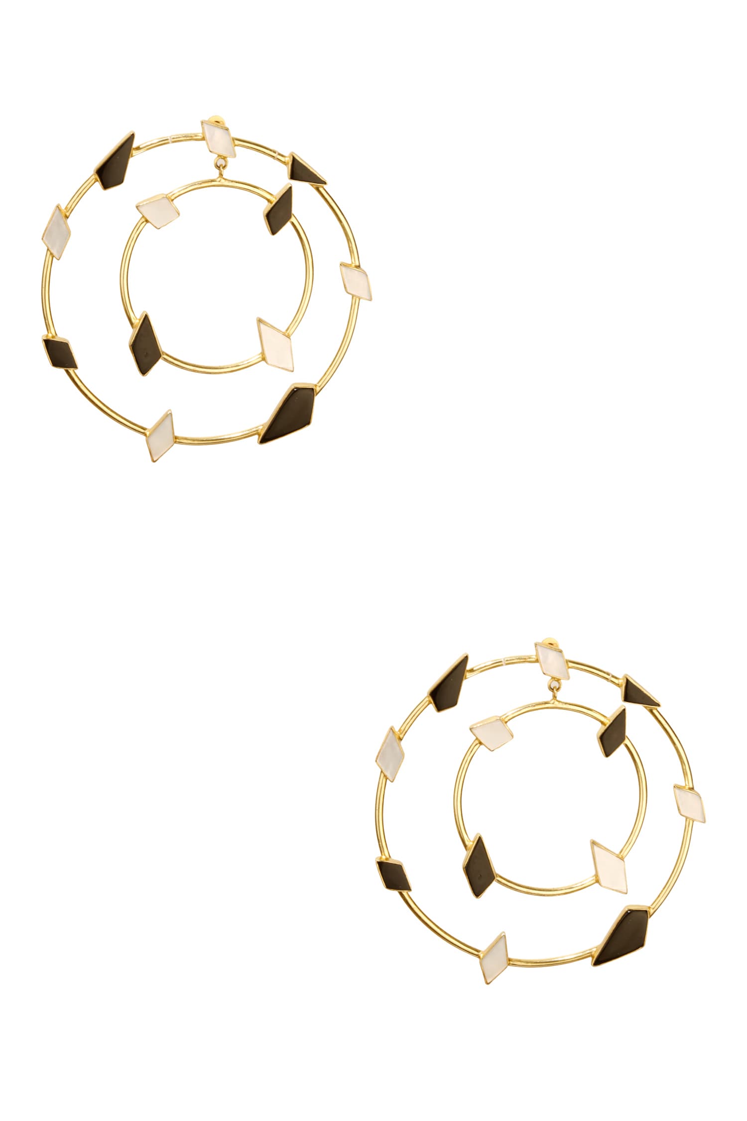 Mega Handmade Stone Hoops 