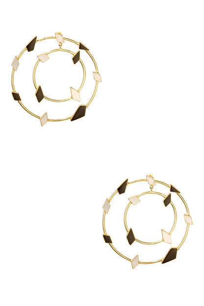 Mega Handmade Stone Hoops 