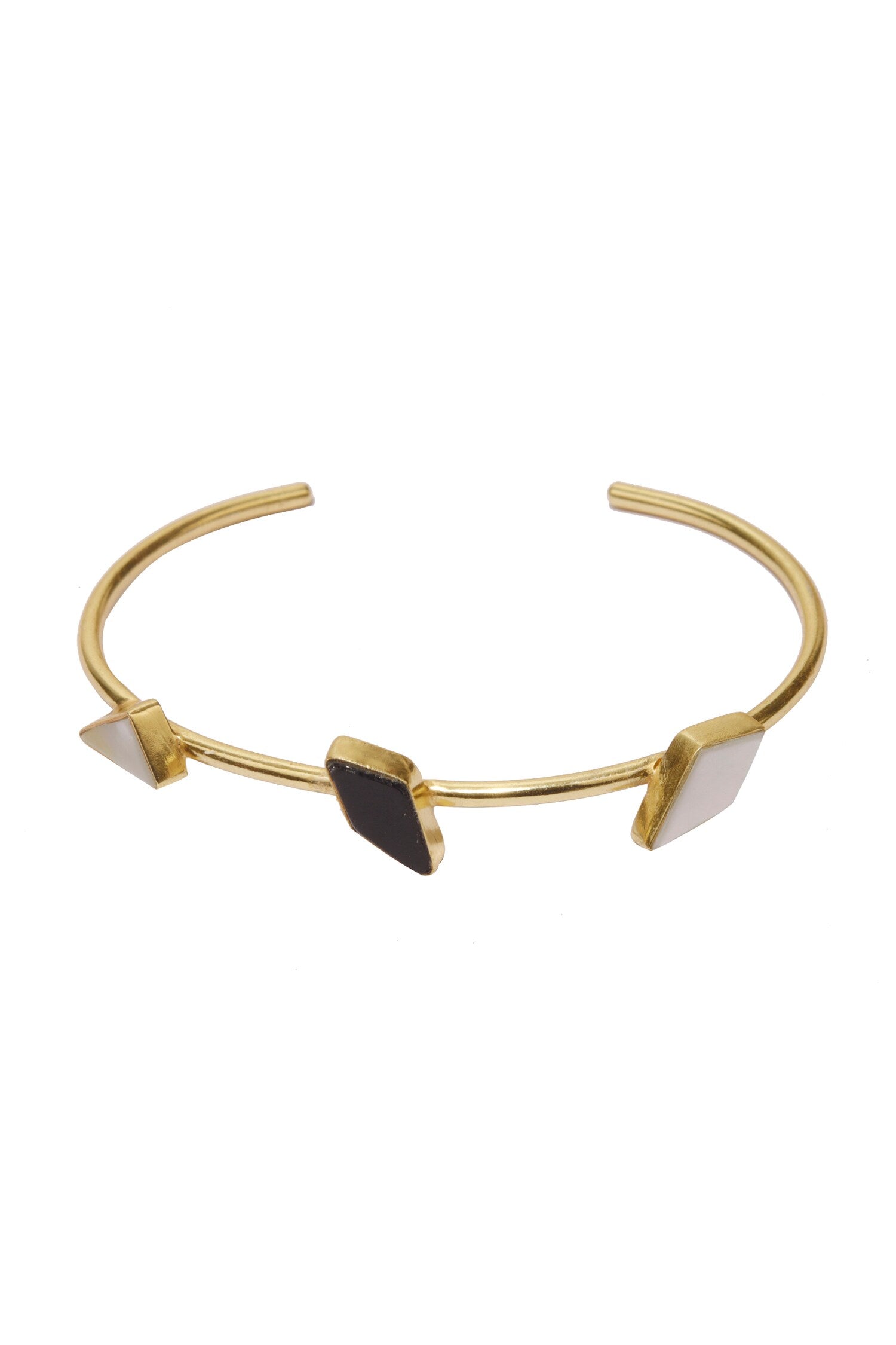 Dainty Handmade Stone Cuff 