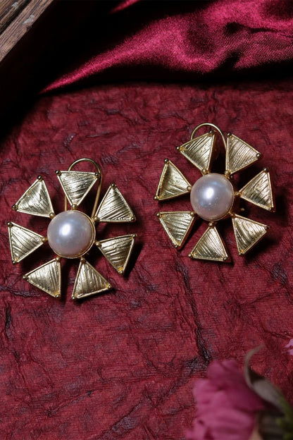 Stone Embellished Earrings 