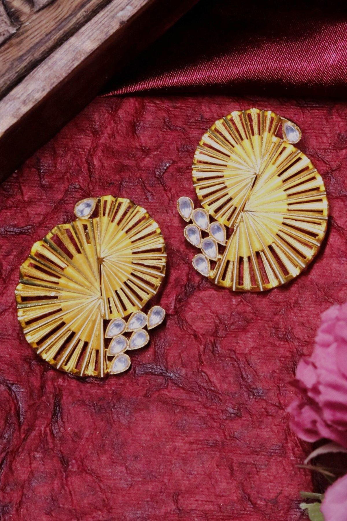 Peacock Sculpted Earrings 