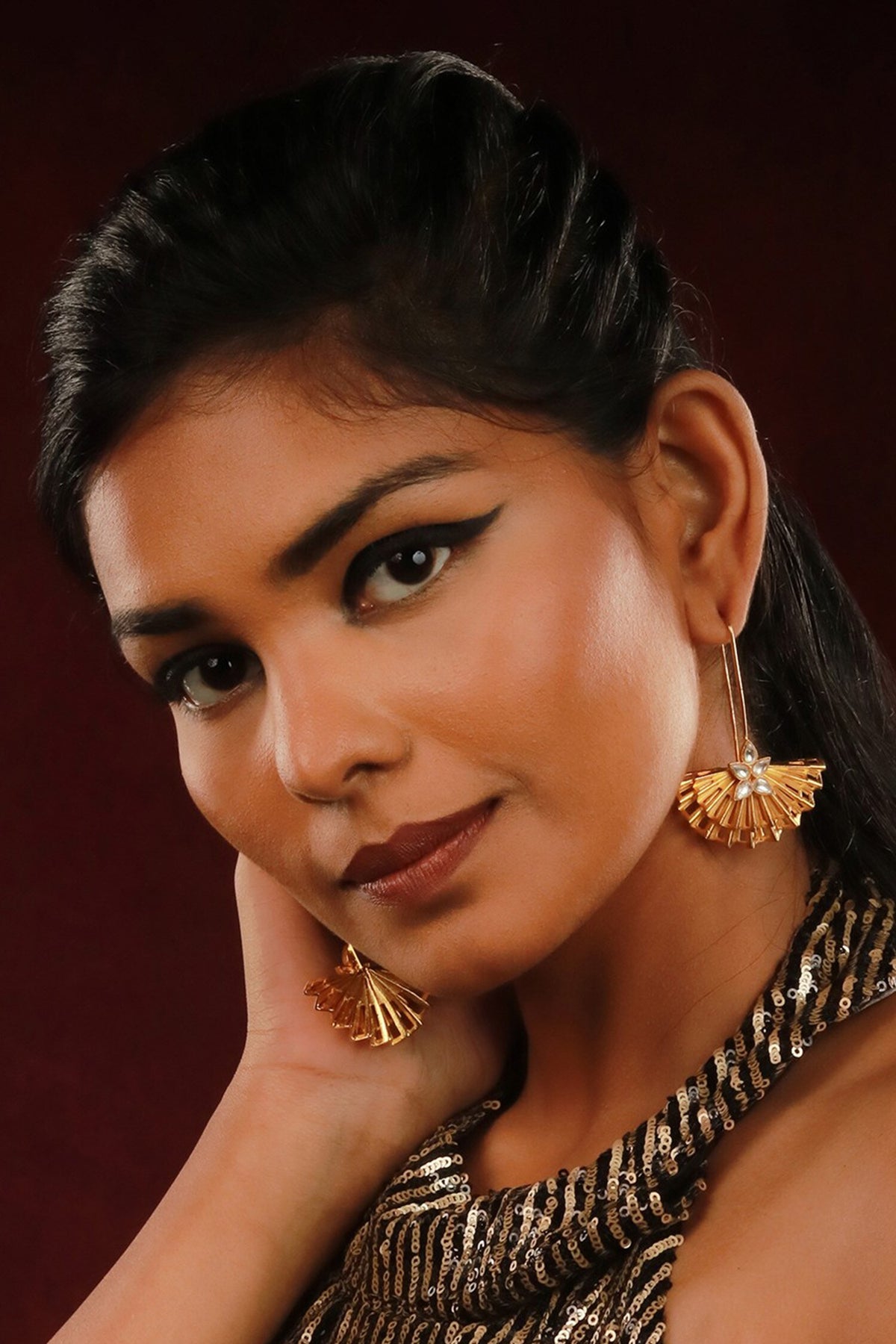 Pearl Embellished Earrings 