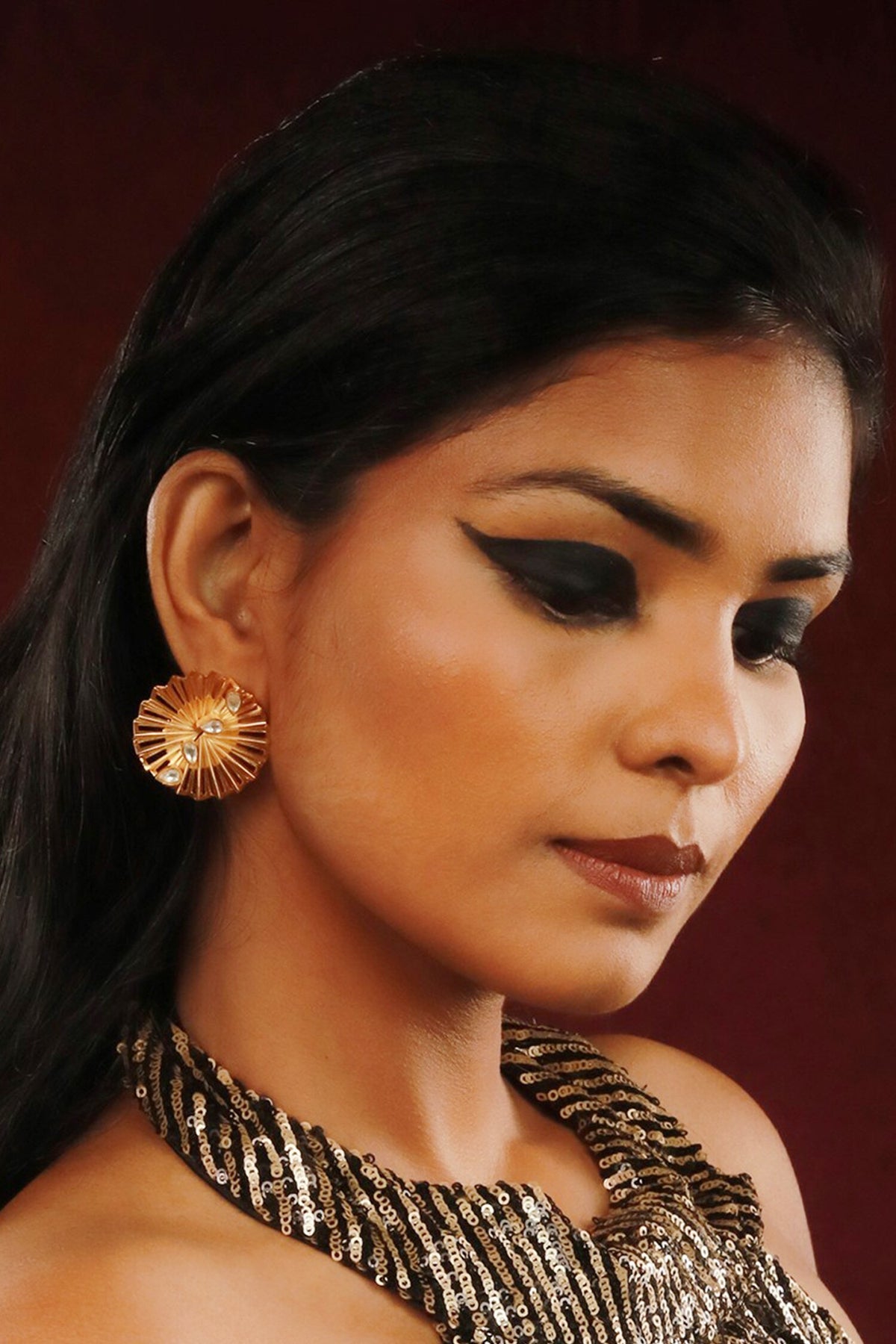 Wave Embellished Earrings 