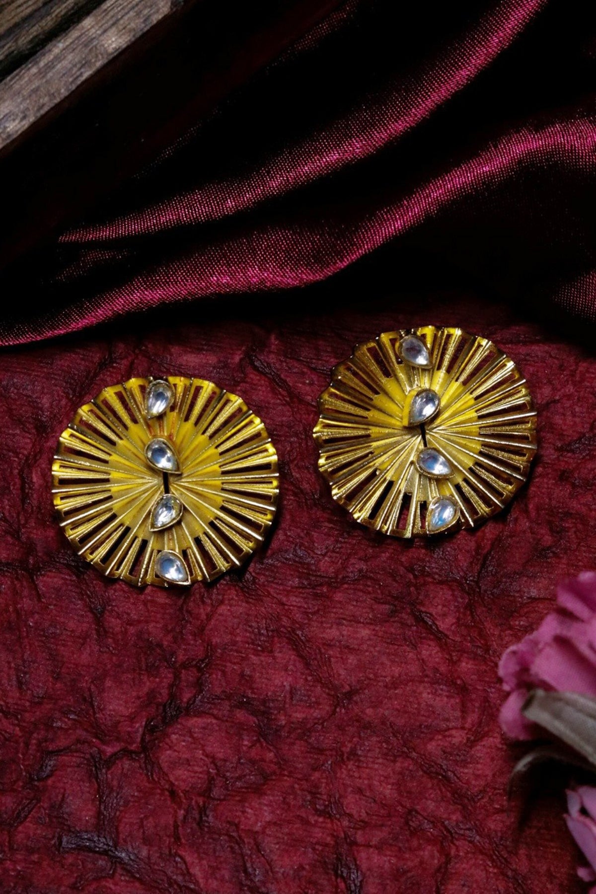 Wave Embellished Earrings 
