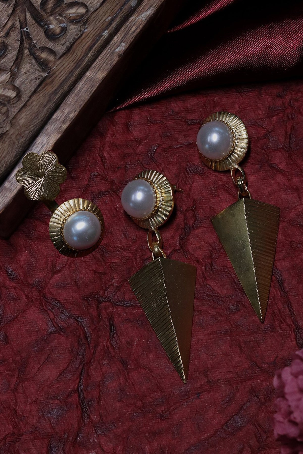 Embellish Dangler Earrings & Ring Set 