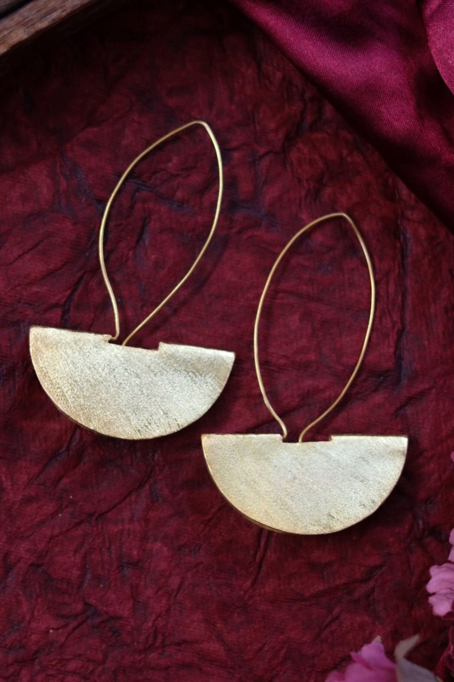 Taco Shaped Dangler Earrings 