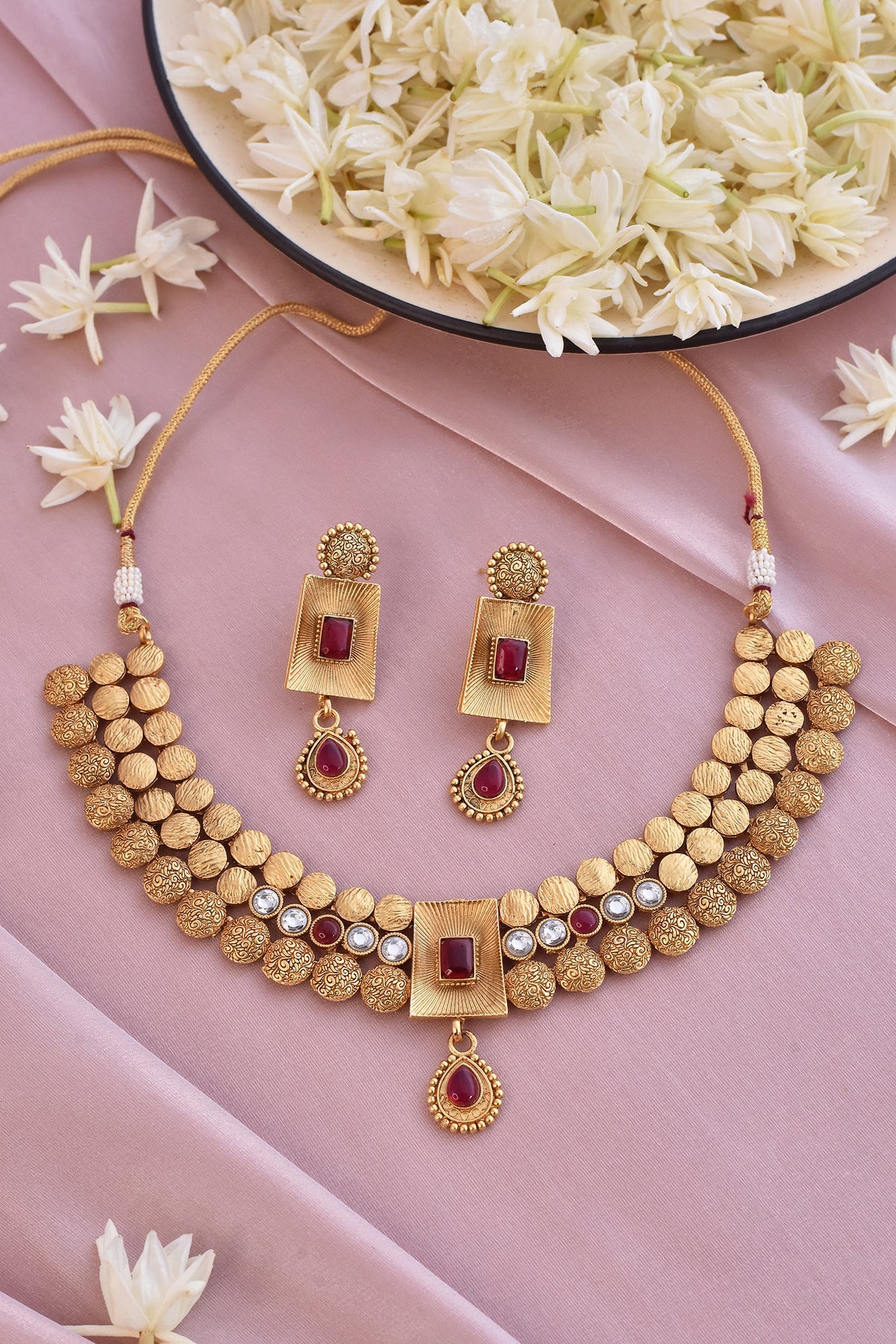 Carved Necklace Set 