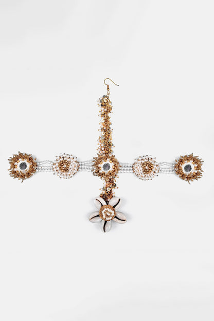 Floral Drop Mathapatti 