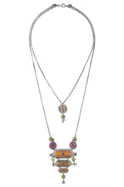 Nirali Ghungroo Layered Pendant Necklace 