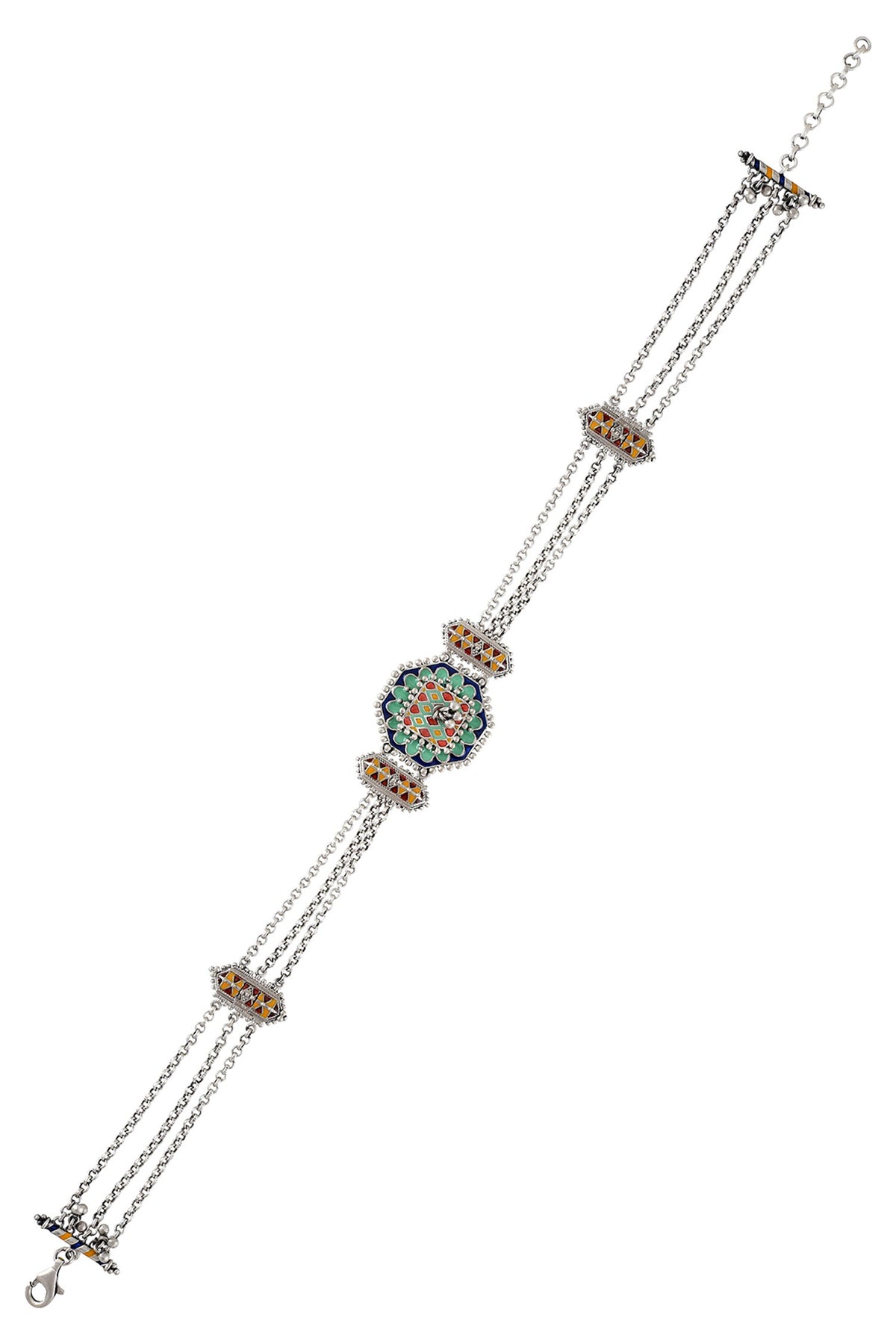 Rangoli Taveez Ghungroo Choker 