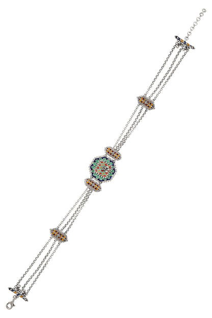 Rangoli Taveez Ghungroo Choker 