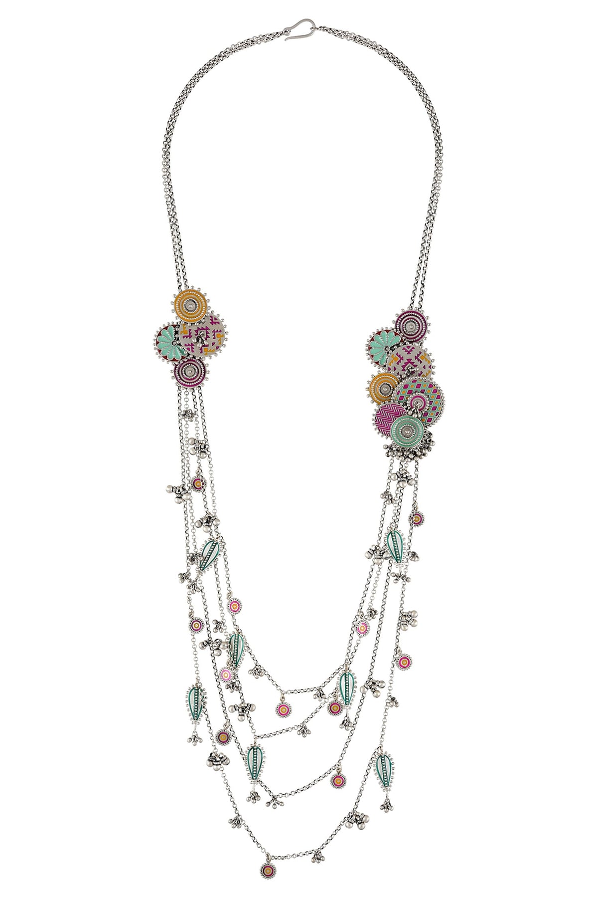 Ghungroo Drop Layered Necklace 