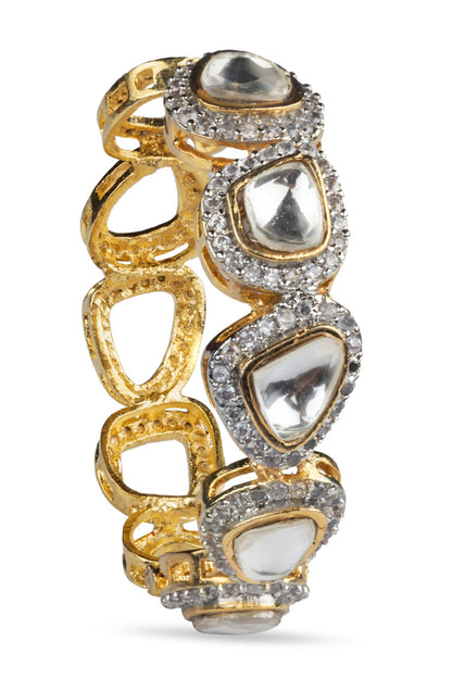 Cubic Zirconia Embellished Earrings 